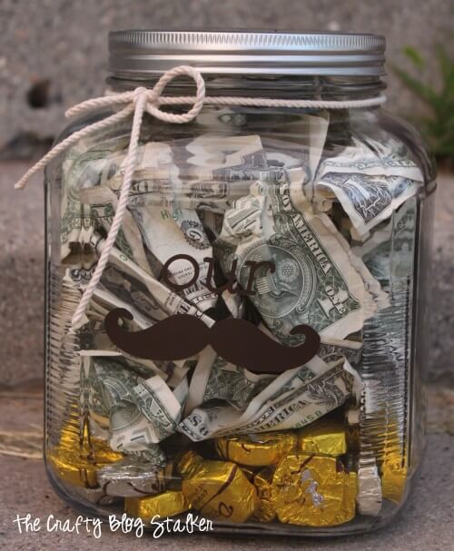 money gift idea christmas jar