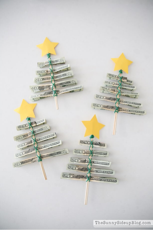 money gift ideas christmas tree