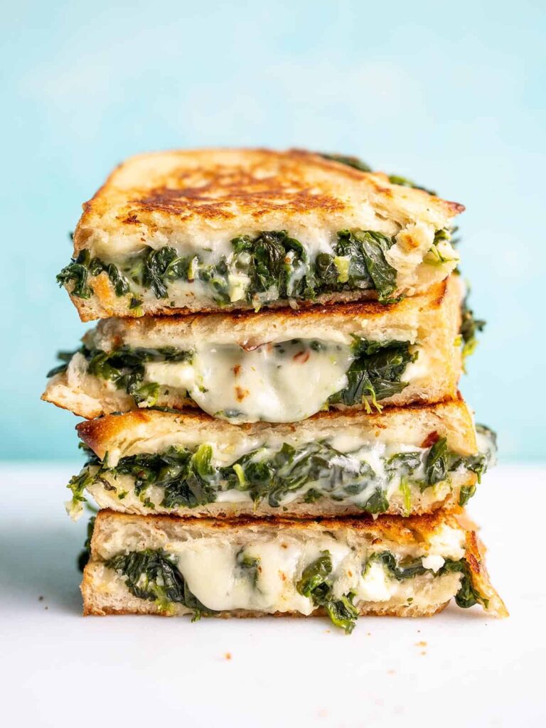 Spinach-and-Feta-Grilled-Cheese