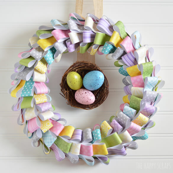 Paper-easter-wreath