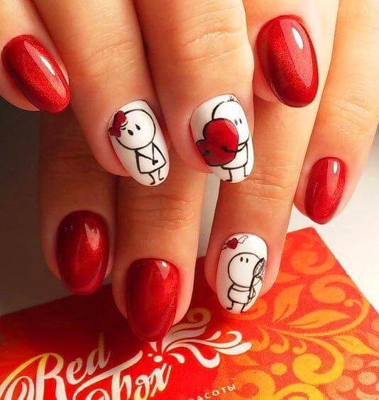 Character-nail-art-valentines-day