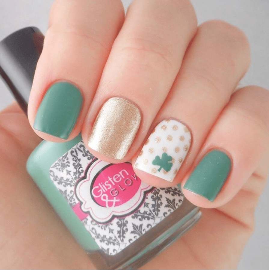 Simple-st-patricks-day-nails