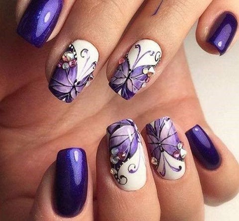 butterfly nails short