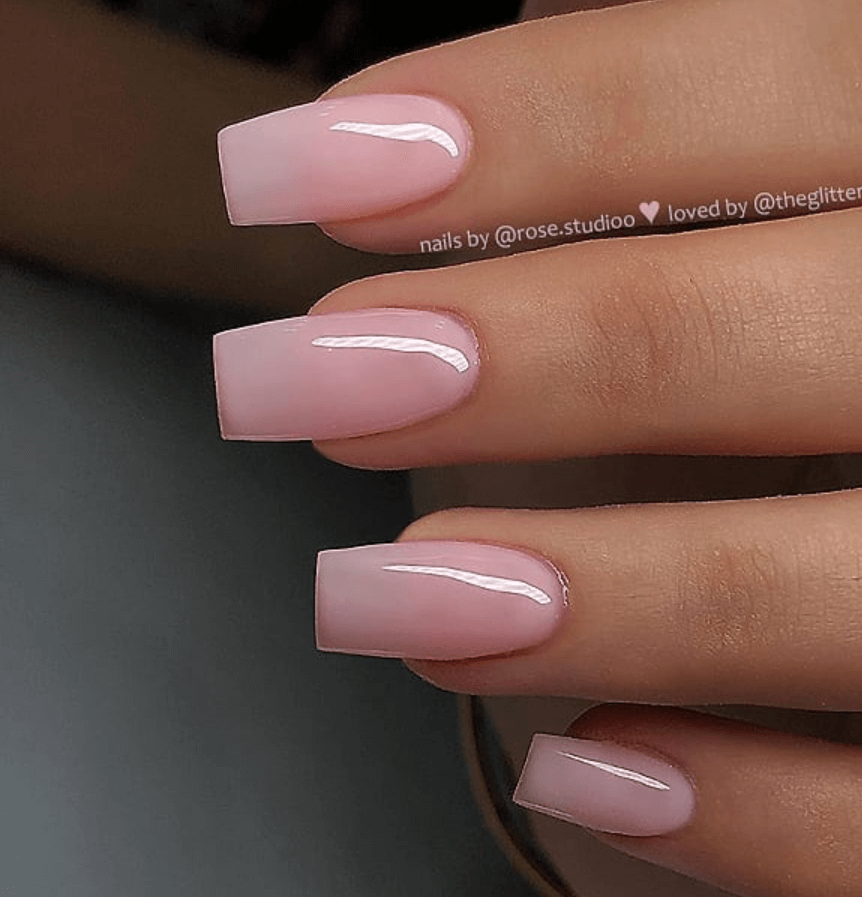 Natural Light Pink Nails Natural Light Pink Nails
