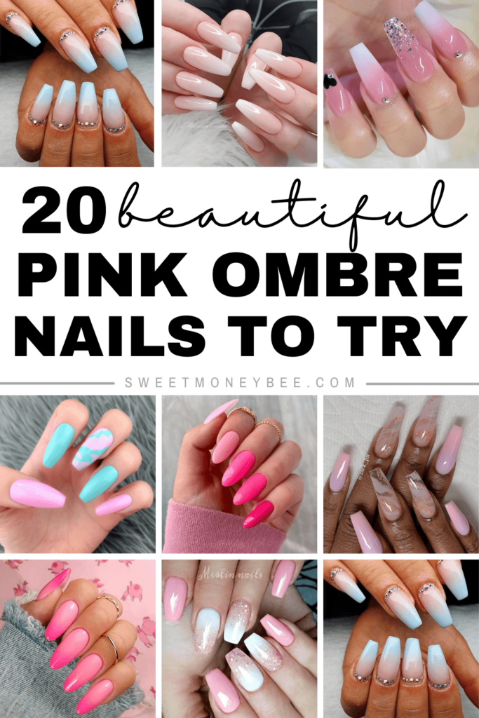 pink ombre nails pinterest