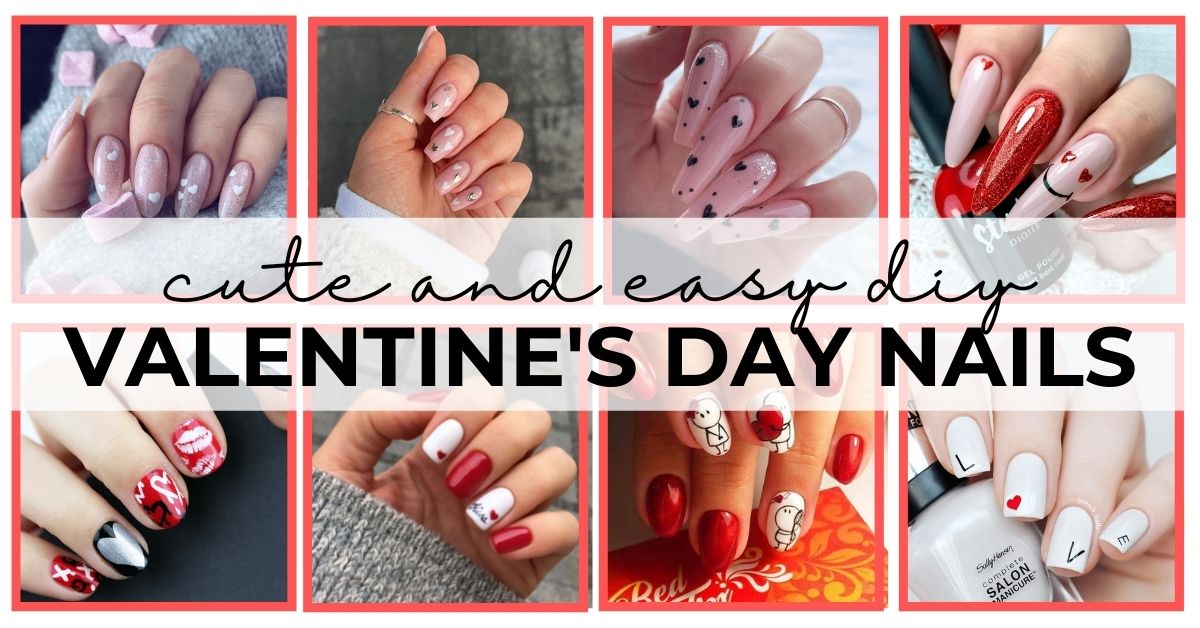 25 Best Red and Pink Valentine's Day Nails You Will Love 2023 - Sweet Money Bee