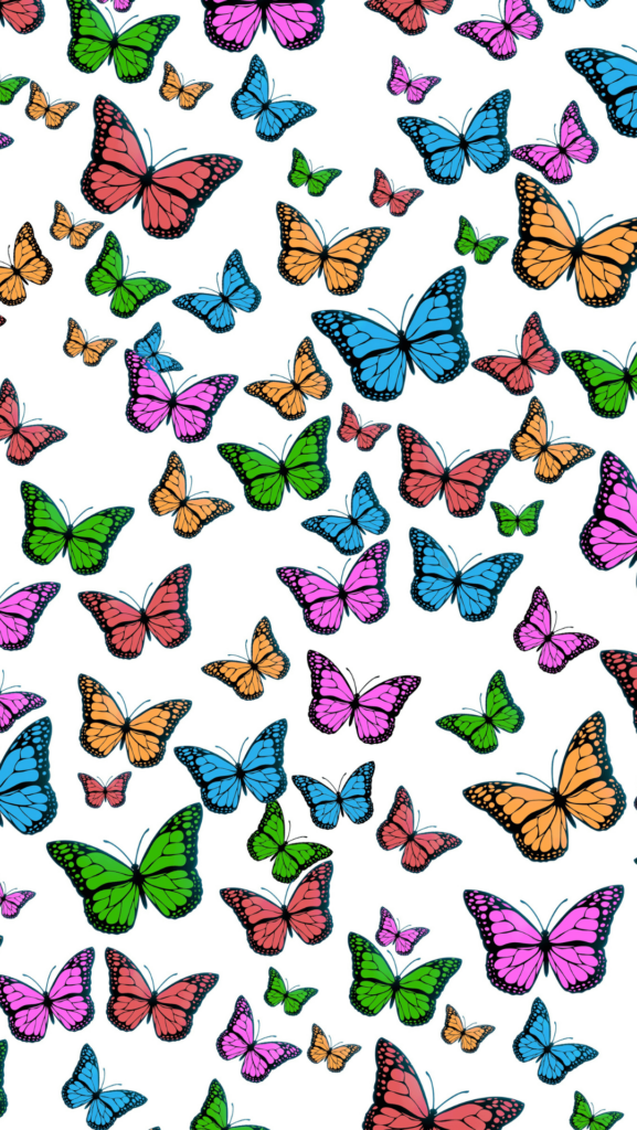 8 Colorful Wallpaper Butterflies