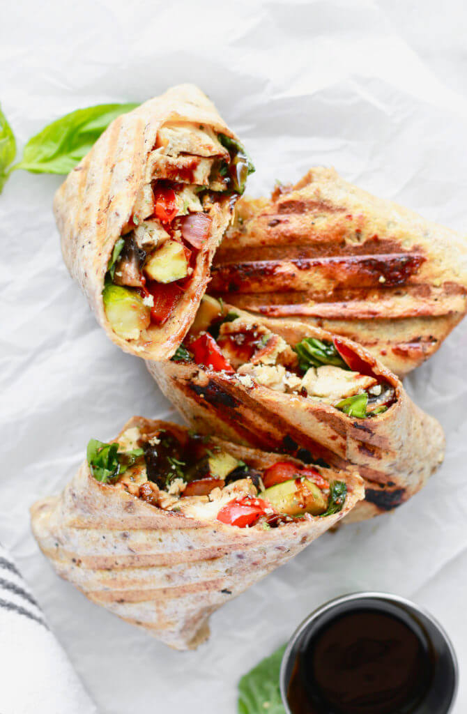 Healthy-grilled-chicken-veggie-wrap