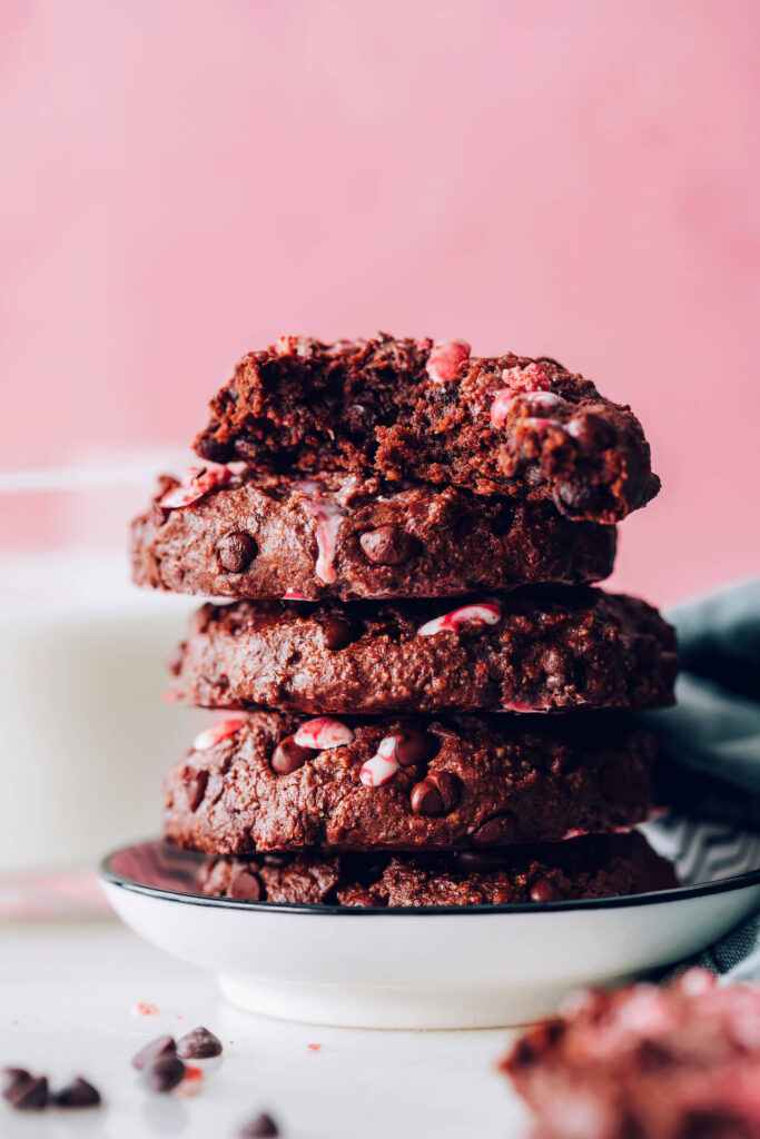 Fudgy-chocolate-peppermint-cookies-gluten-free