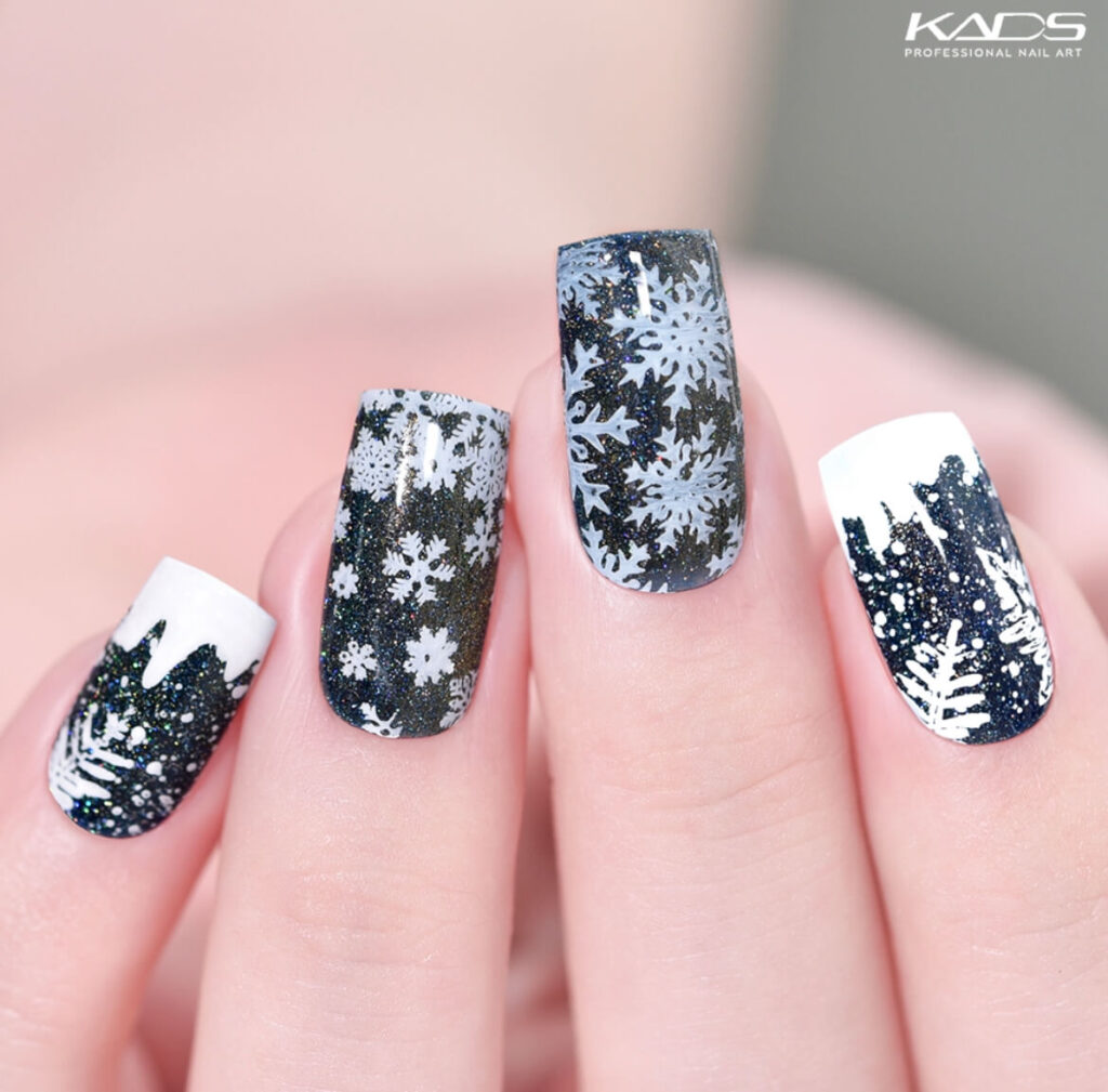 Snowy-black-nails