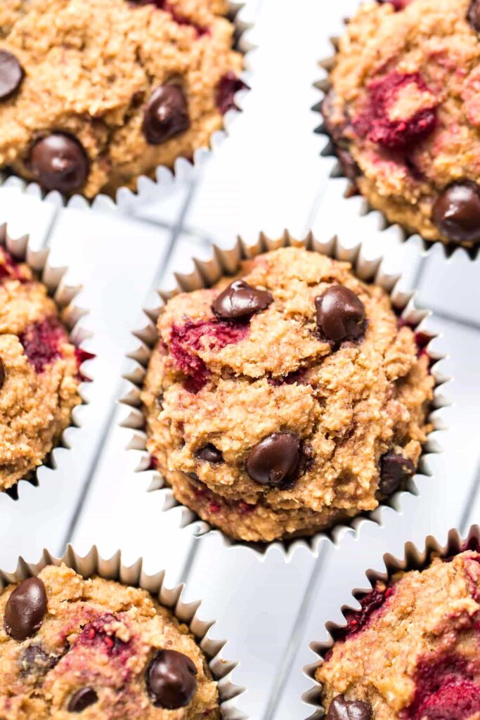 Raspberry-chocolate-chip-quinoa-muffins
