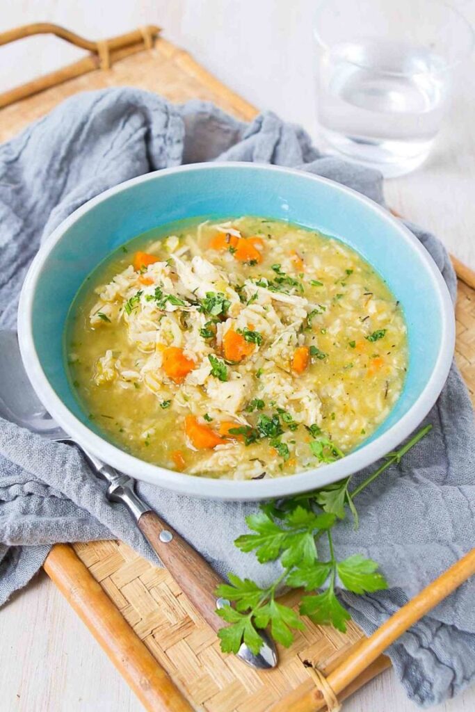 Chicken-rice-soup-instant-pot