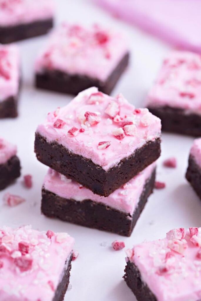 Peppermint-cream-cheese-brownies
