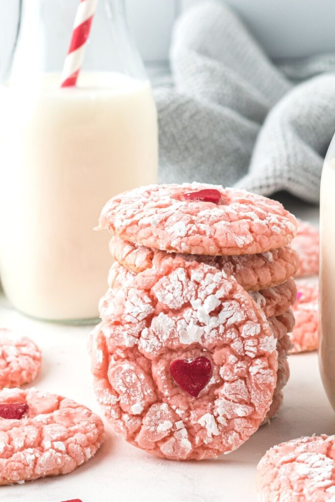 Valentine-crinkle-cookies