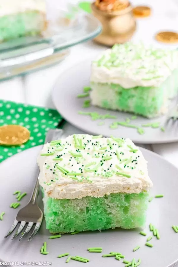 Lime-Jello-Poke-Cake