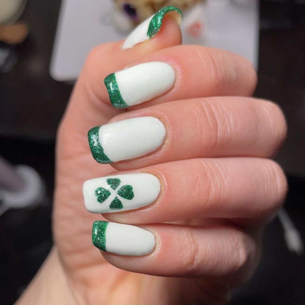 01-St. Patrick’s Day French Tips