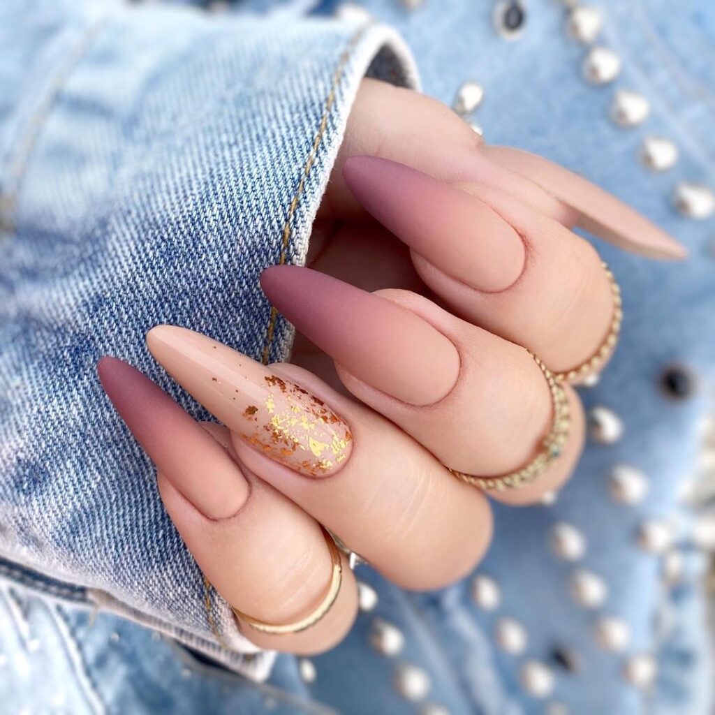 05-Brown Ombre Nails