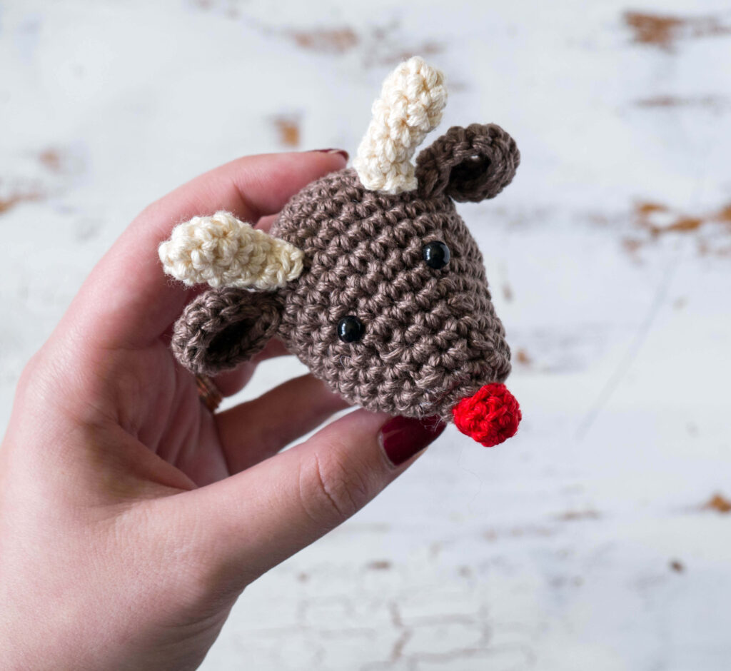 17-Rudolph the Red-Nosed Crocheted Reindeer