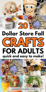15 Best DIY Dollar Tree Fall Craft Ideas - Sweet Money Bee