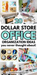 20 Best Dollar Store Office Organization Ideas - Sweet Money Bee