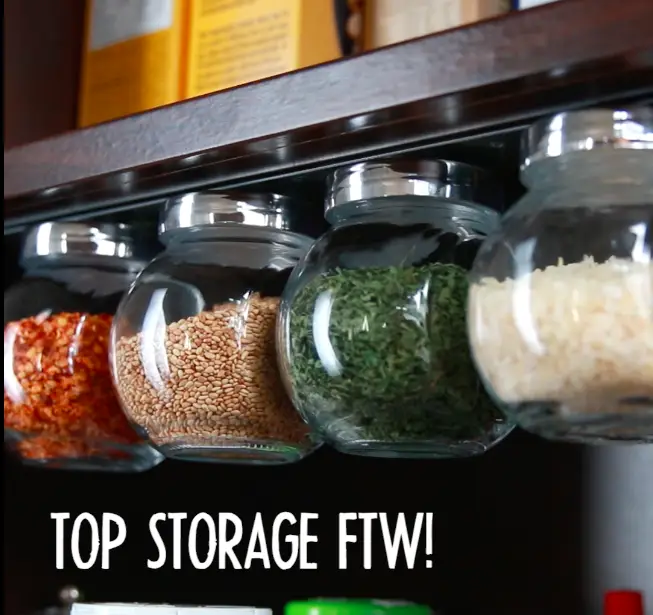DIY-magnetic-strip-spice-jar-holder