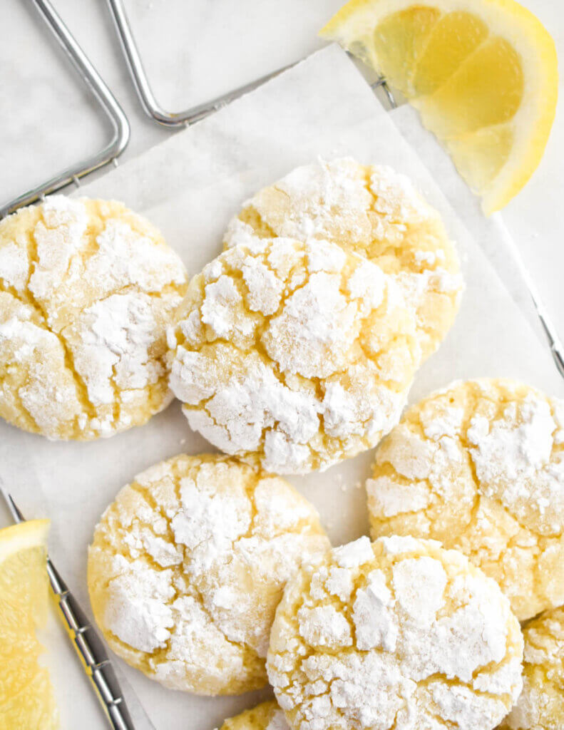 Lemon-crinkle-cookies