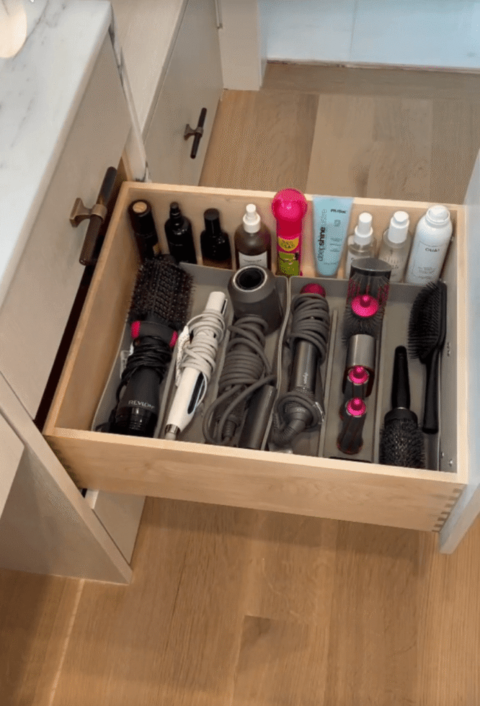 Bathroom-drawer-divider-for-hair-tools