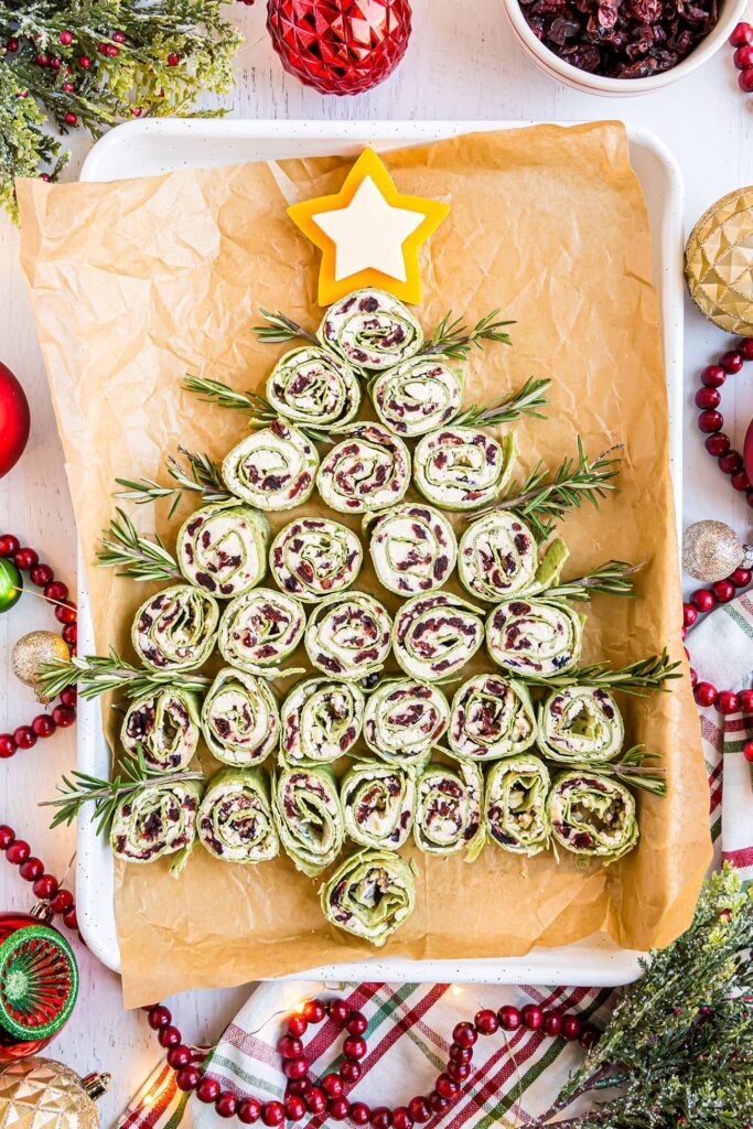 Cranberry-pinwheels-christmas-tree-appetizer-potluck