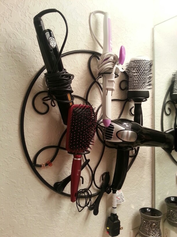 DIY-hair-tools-storage-candle-holder