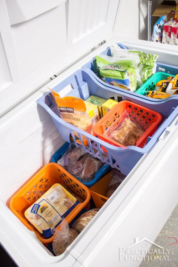 Dollar-store-storage-bins-freezer-drawer-organization