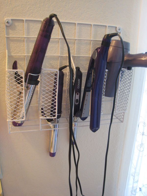 Kitchen-wrap-organizer-rack-holder-hair-tool-organizing