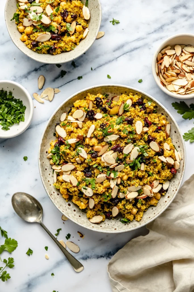 Moroccan-inspired-chickpea-quinoa-salad