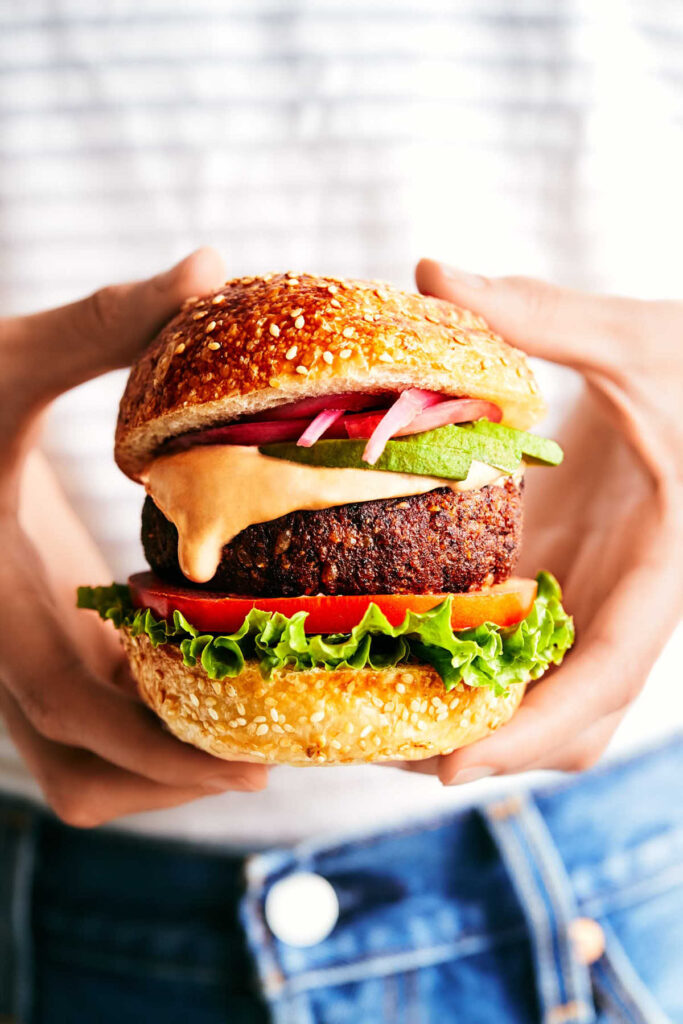 Chipotle-black-bean-burgers-high-protein
