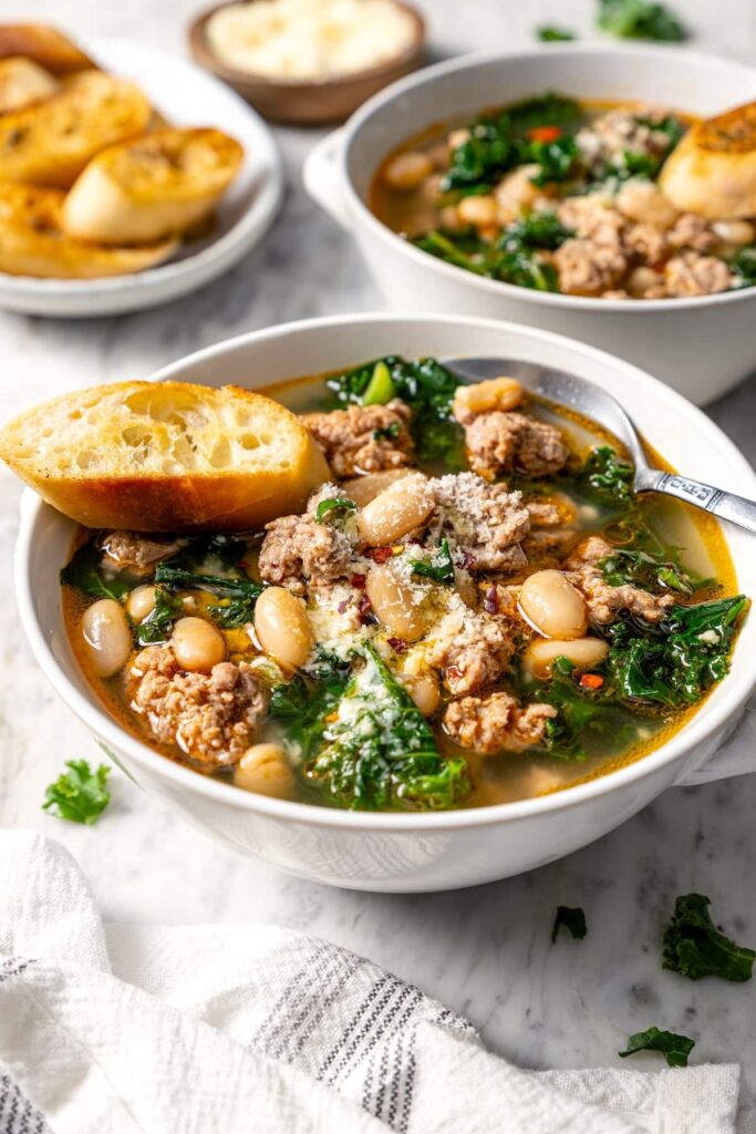 Easy-white-bean-soup-with-sausage