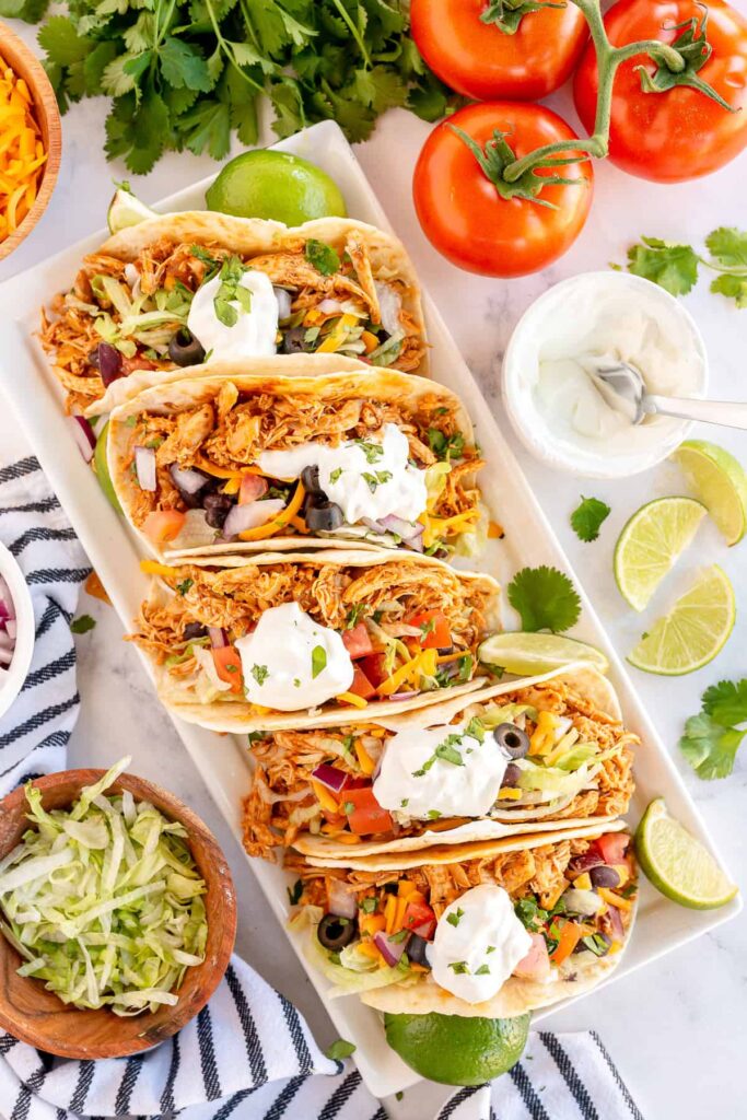 Rotisserie-chicken-tacos-dinner