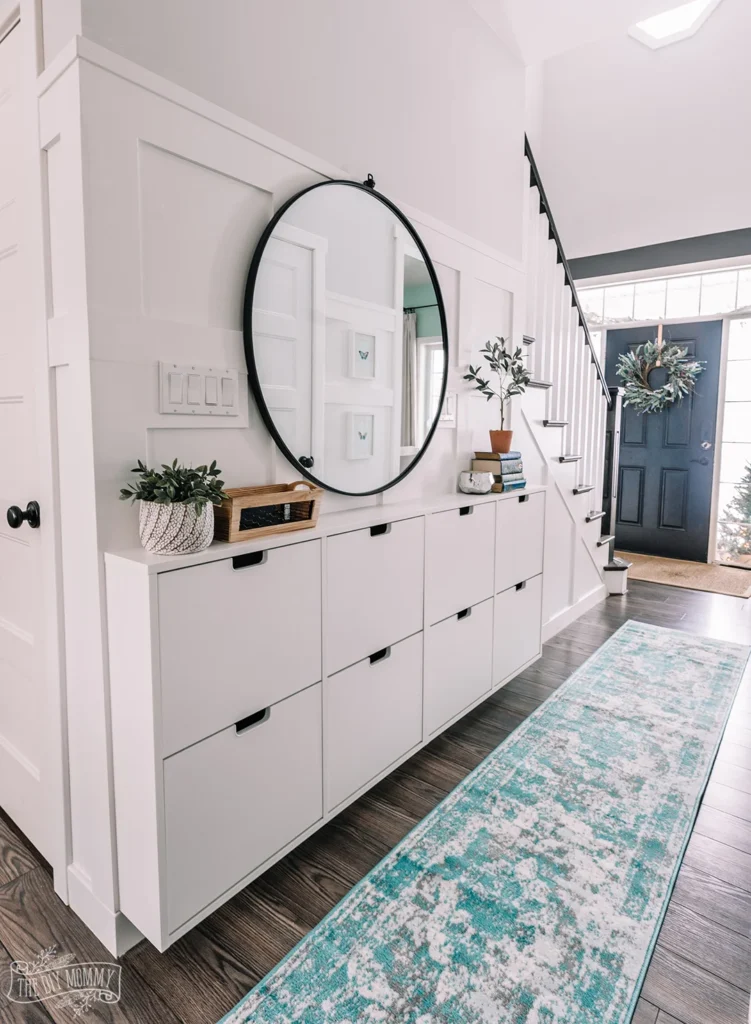 Small-entry-ikea-shoe-storage-hack