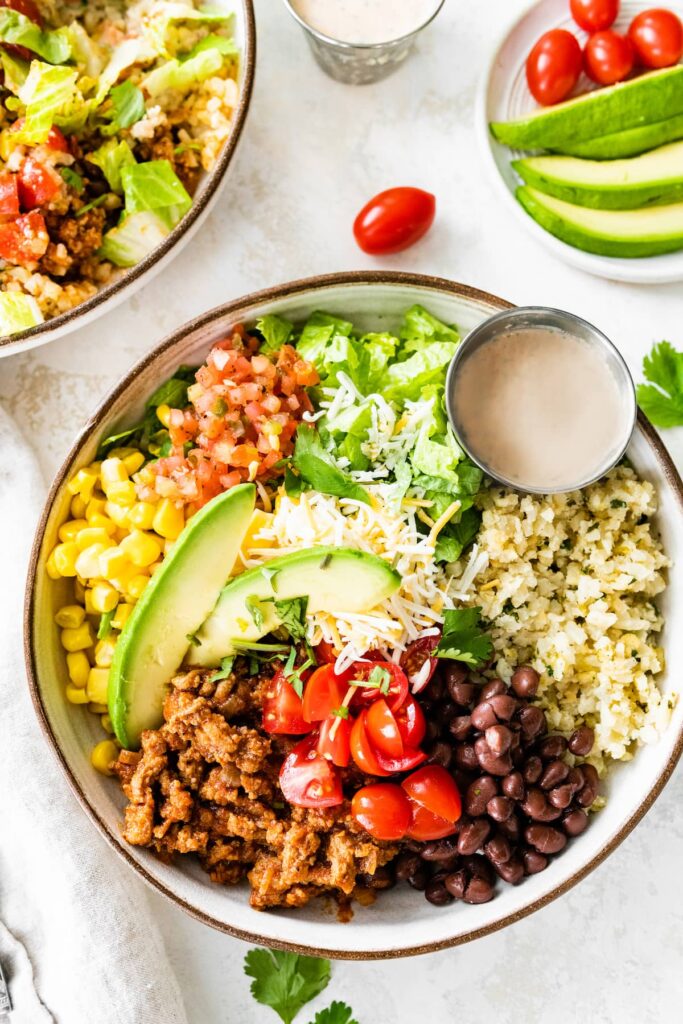 Turkey-taco-meal-prep-bowls