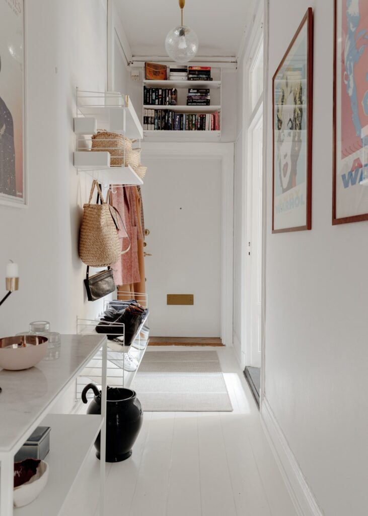 Under-ceiling-shelves-entryway-storage