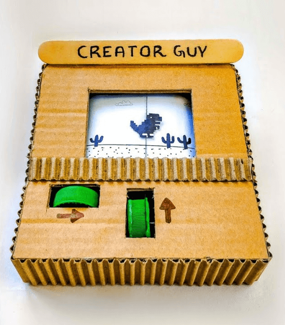 DIY-google-t-rex-runner-game-cardboard