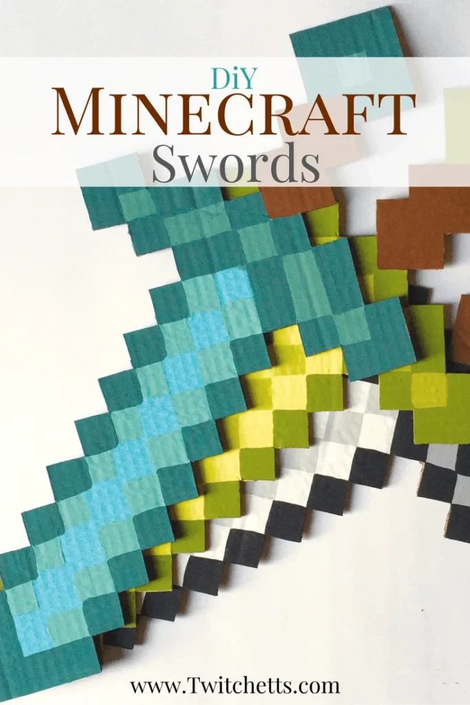 DIY-minecraft-swords-cardboard-craft